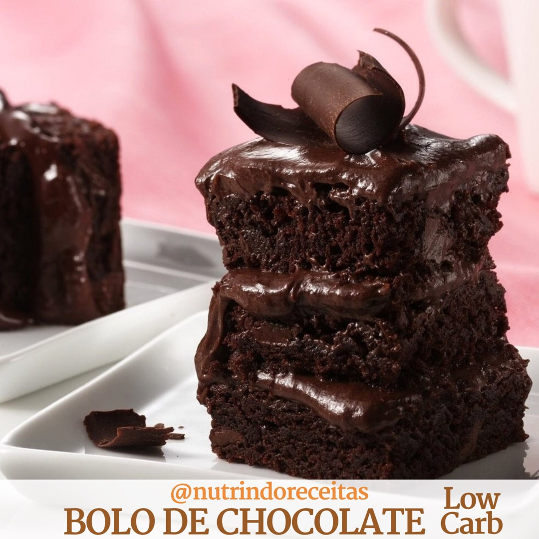 BOLO DE CHOCOLATE LOW CARB