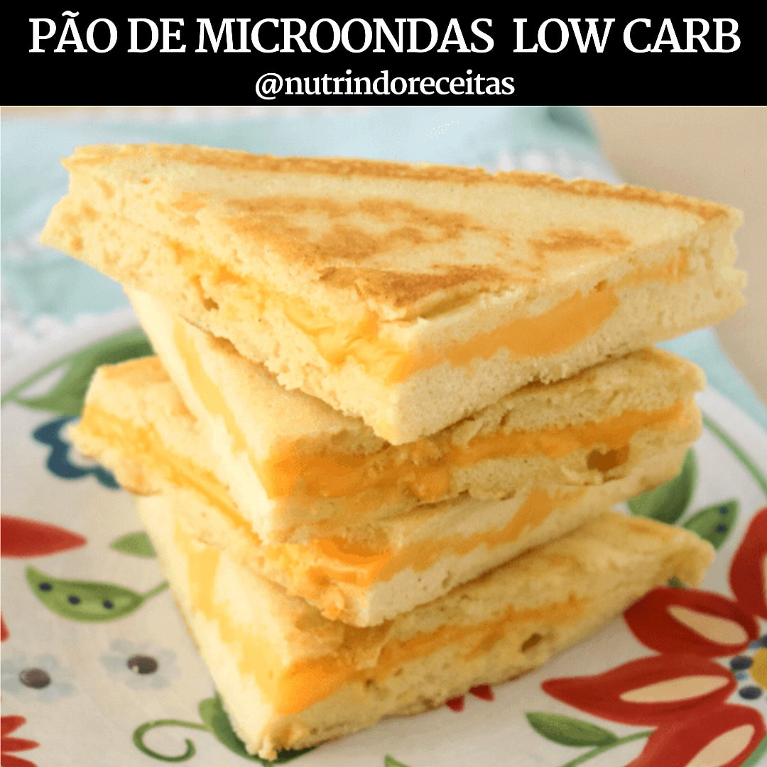 PÃO DE MICROONDAS LOW CARB 